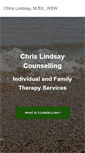 Mobile Screenshot of chrislindsaycounselling.com