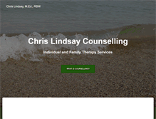 Tablet Screenshot of chrislindsaycounselling.com